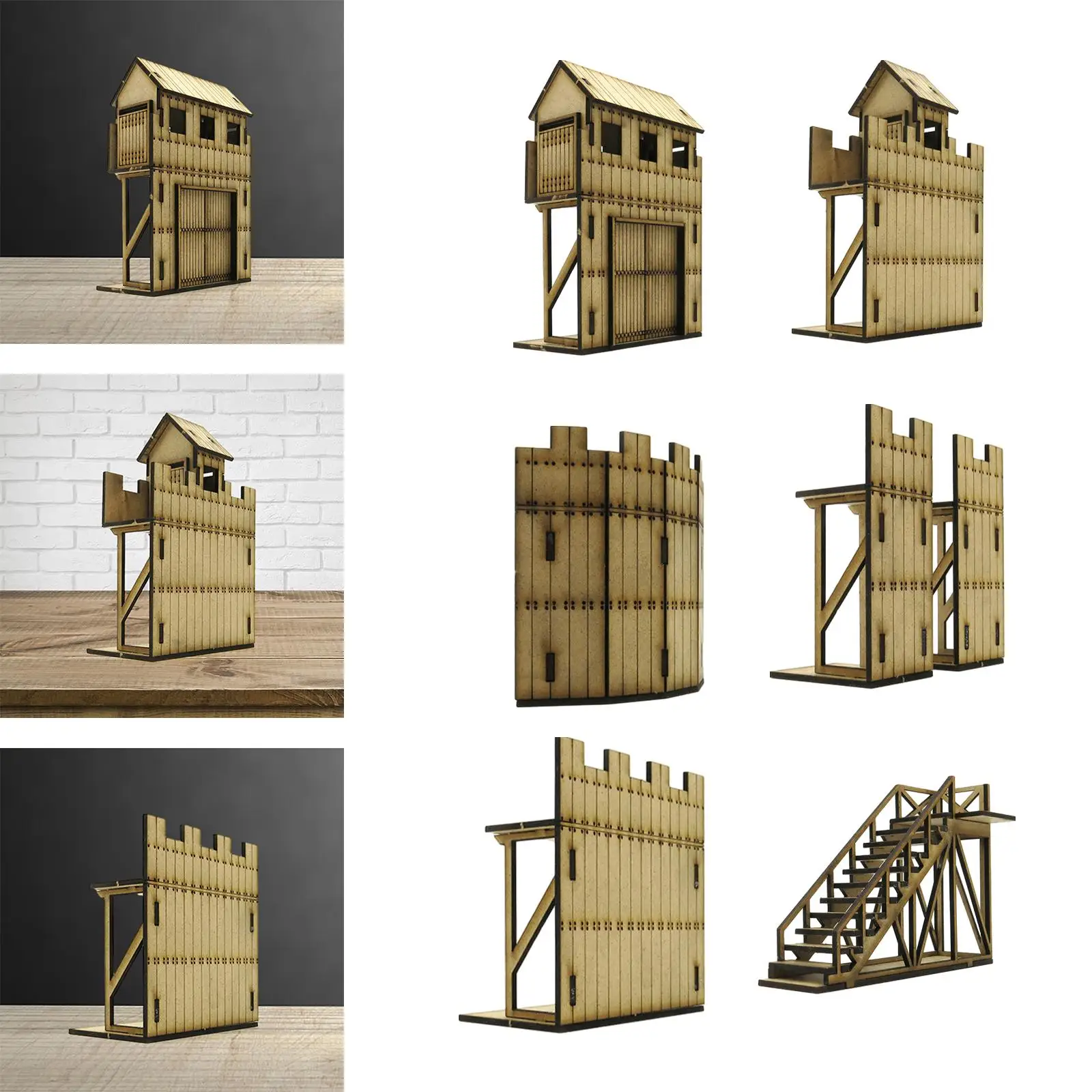 Analyste de construction d'architecture pour décor de table de sable, scène de guerre, modèle à l'échelle 1:72