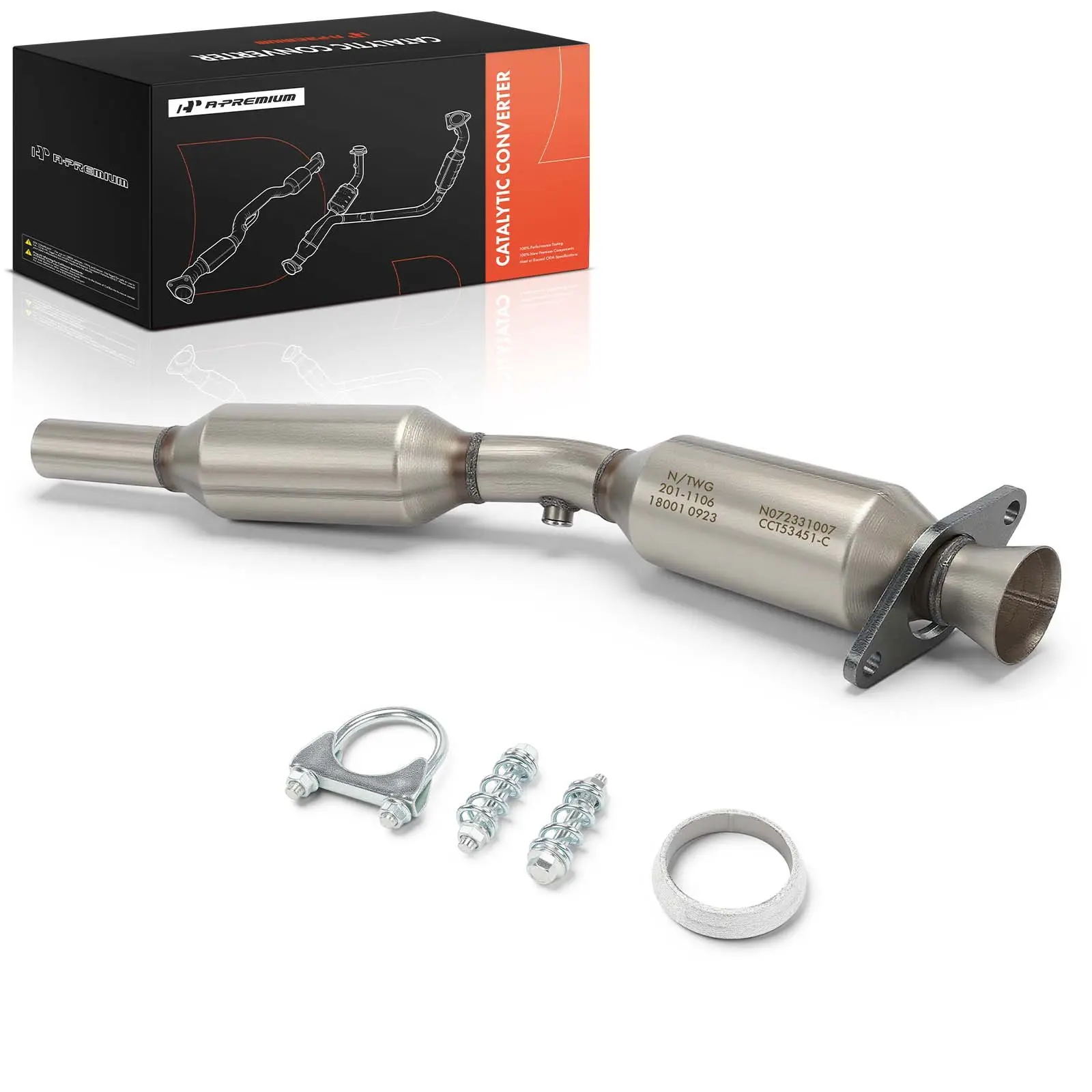 A-Premium Rear Catalytic Converter for Toyota Corolla Matrix 2003-2008 Pontiac Vibe 2003-2008