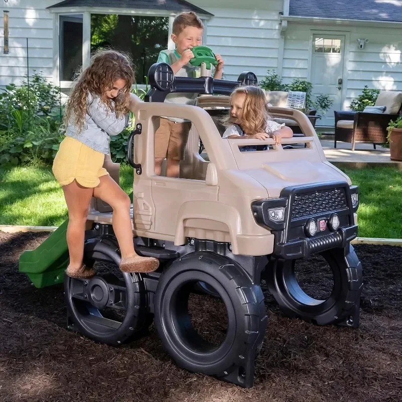 Set da gioco per scalatore per camion Parete da arrampicata per bambini dai 2 ai 5 anni Facile da montare Parco giochi all'aperto per bambini per il cortile