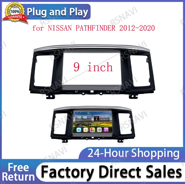 9 INCH Radio Frame Fit for NISSAN PATHFINDER 2012-2020Dashboard Replacement Installation Android  Audio Dash Kit Panel