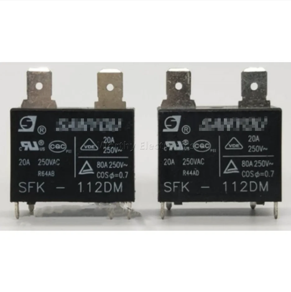 

Free shipping 10pcs/lot SFK-112DM 12V 20A 4PIN Relay