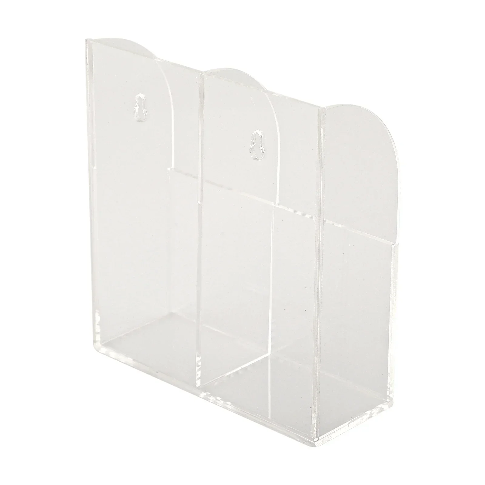 

Remote Storage Box Triple Grid Wall Hanging Remote Control Holder Clear Acrylic Storage Box for TV Air Conditioner