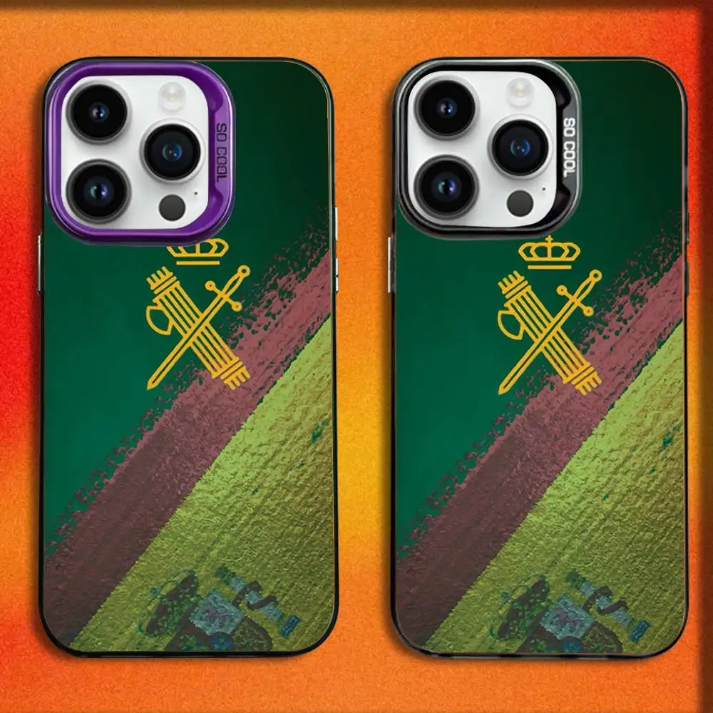 

Spanish Guard Civil Emblem Phone Case For iPhone 16,15,14,13,12,11,Mini,Pro,E,MAX Colorful Matte Shockproof Cover
