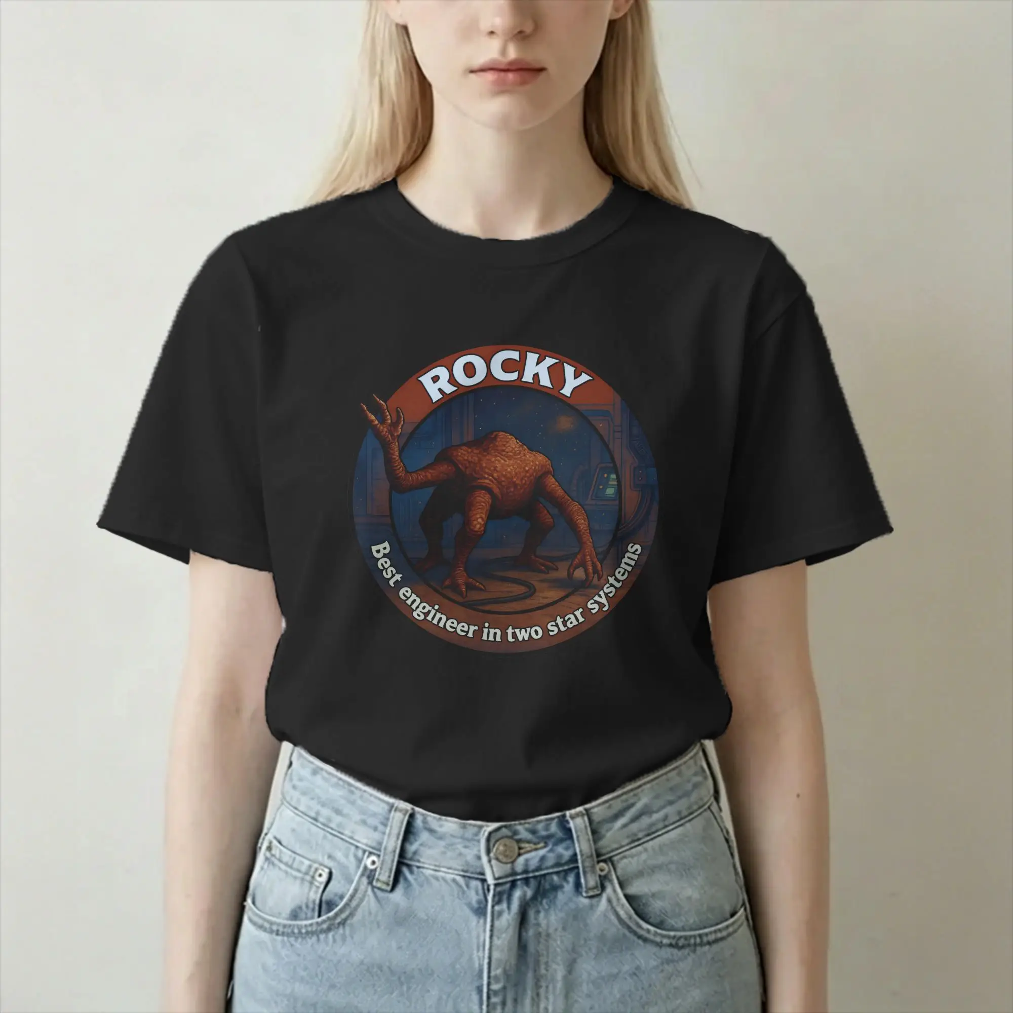 Project Hail Mary Rockys Best Engineer two star systems T-Shirts Pure Cotton Tee Shirt Round Neck T Shirts 4XL 5XL 6XL Clothes