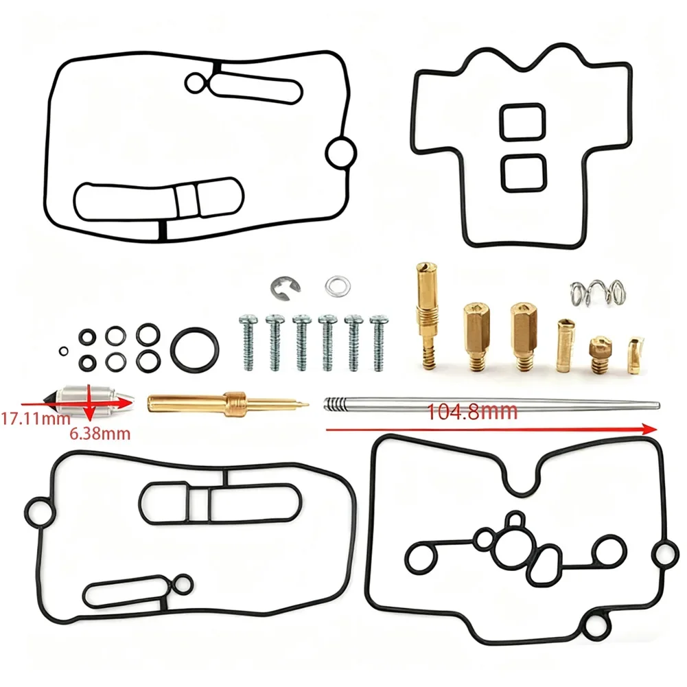 As Shown Carburetor Repair Kit Carburetor Repair Kit For Motorcycles Carburetor Rebuild Accessories Long-Lasting Durability
