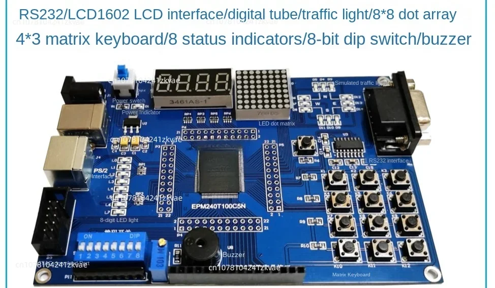 

Макетная плата MAX II CPLD EPM240T100 Altera, обучающая доска, Экспериментальная плата