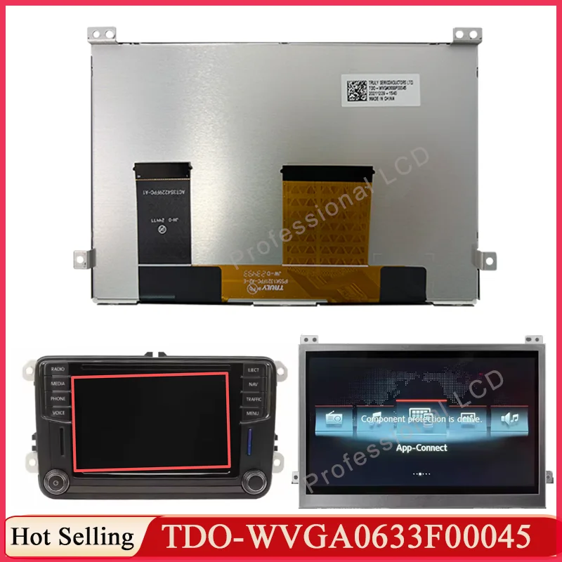 5C0035684 5C0035680 Ekran LCD Dotykowy TDO-WVGA0633F00036 TDO-WVGA0633F00039 TDO-WVGA0633F00045 VW MIB STD2 680 200 Radio — zdjęcie produktu 2