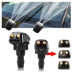 Car Dual Hole Windshield Washer Nozzle Wiper Water Spray Nozzle for Most Car Models Car Windshield Wiper Cleaning Nozzle