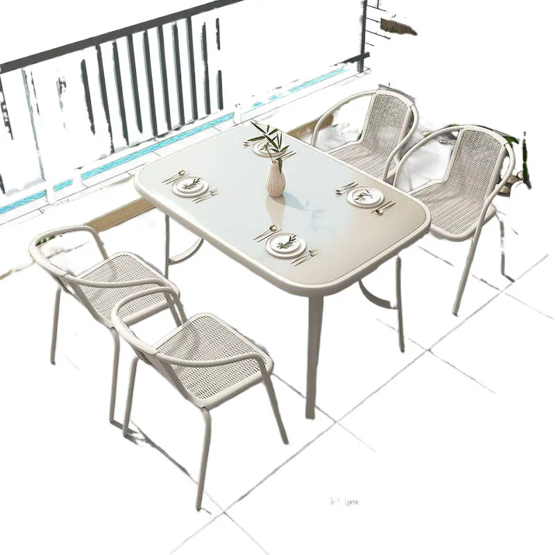 

Outdoor table and chair combination, outdoor courtyard outdoor balcony dining chair