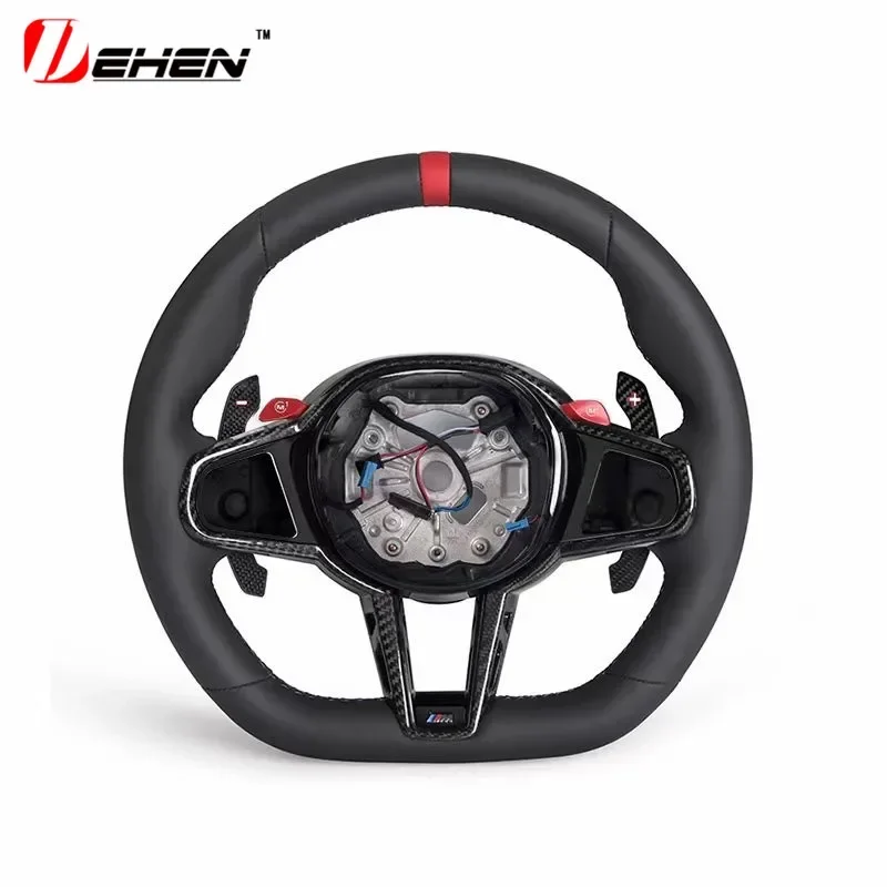 Carbon Fiber Steering Wheel For B-MW 5 6 7 8series G30 G32 G11 G14 G05 G06 G07 F90 F95 F96 F97 Old Upgrade New