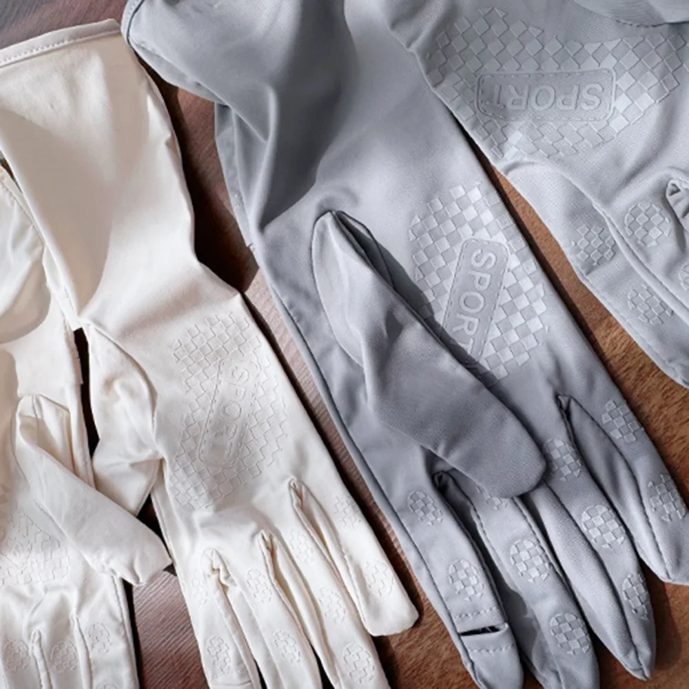 قفازات واقية من الشمس للنساء من الحرير الجليدي قابلة للتنفس ومضادة للأشعة فوق البنفسجية للحماية من الشمس قفازات ركوب الخيل شاشة تعمل باللمس قفازات قيادة صيفية غير قابلة للانزلاق #3