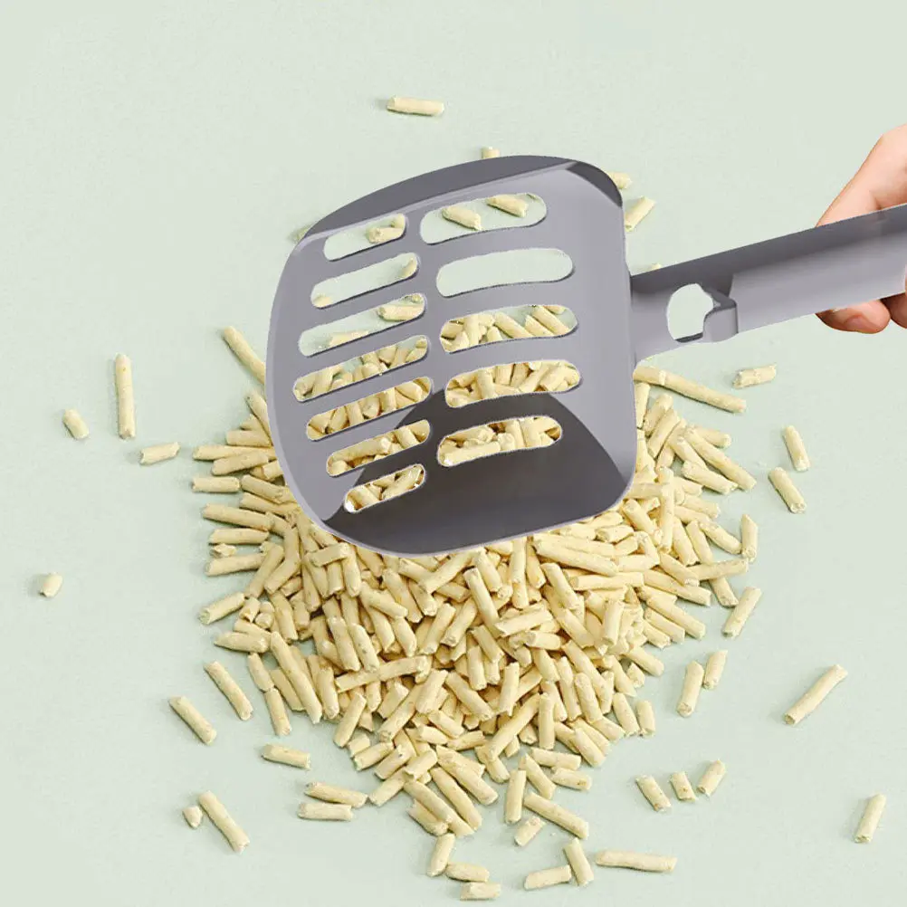 

4Pcs Cat Litter Shovels Household Anti-Skid Scoopers Convenient Filter Hole Design Lightweight Ergonomic Cat Accessory