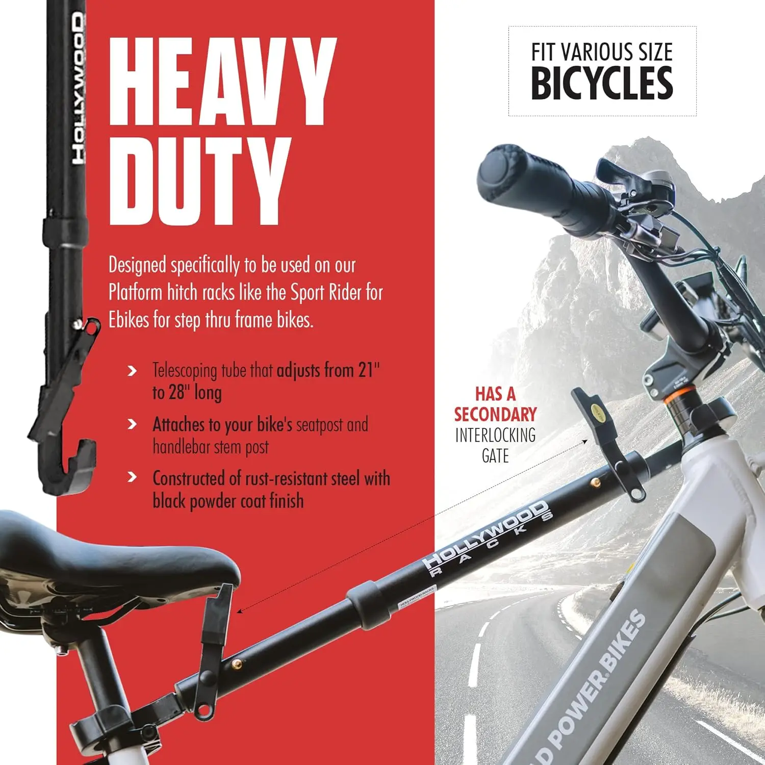 Bike Adapter Pro for Easy Storage, Fits Most Bikes, Durable and Space-Saving Solution