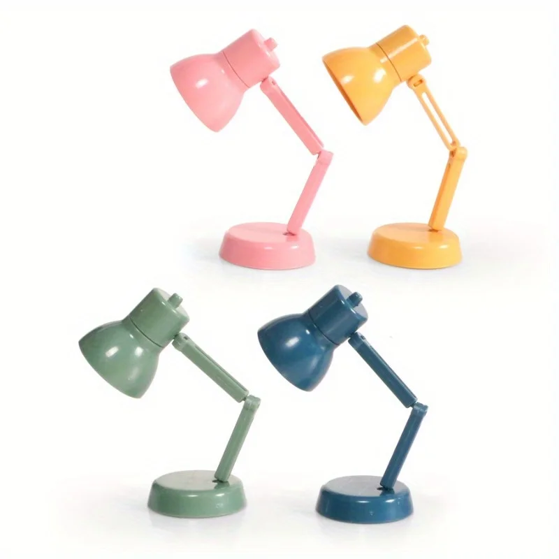 

10 Packs Color Random Mini Creative Small Table Lamp LED Folding Portable Small Night Lamp Warm Color Reading Portable with Clip