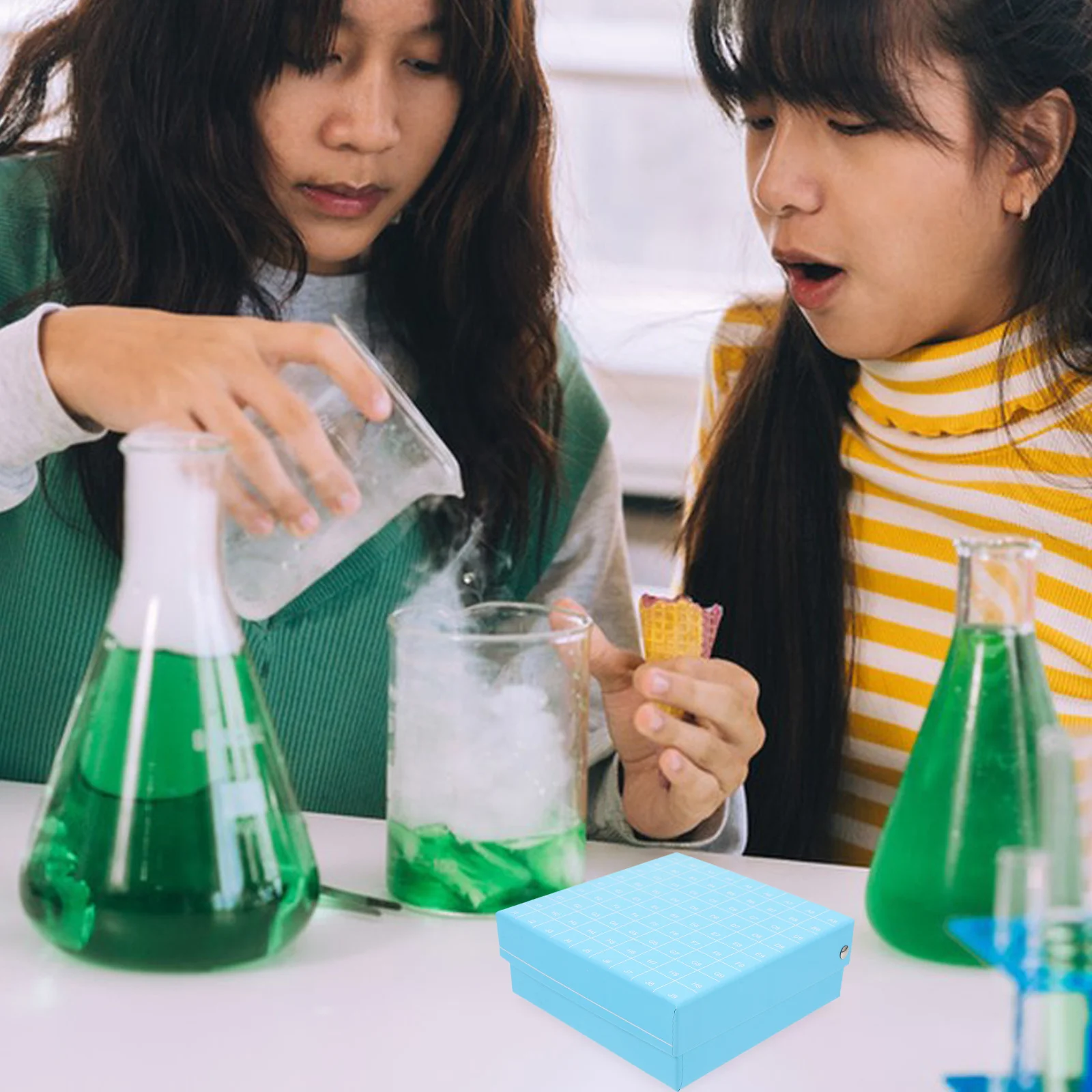 

Tube Freezer Storage Boxes Laboratory Test Container Vial Microcentrifuge Holder for Cryobox Small