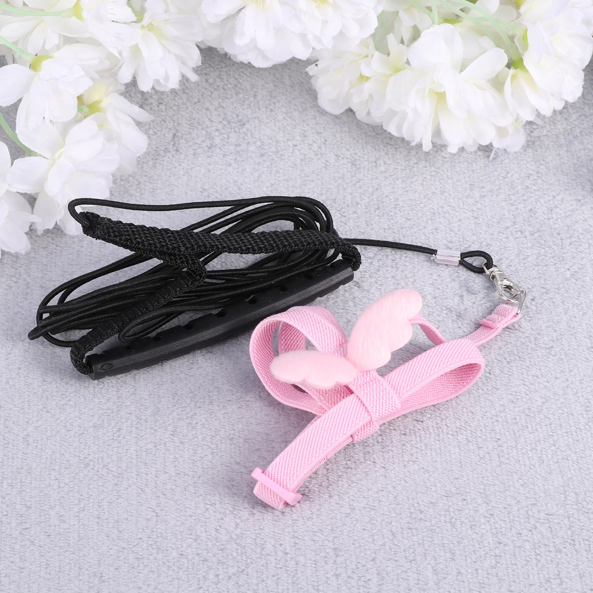 

Bird Harness Angel Wings Parrot Flying Rope Leash Latex Durable Back Clip Pet Supplies For Small Birds Pink