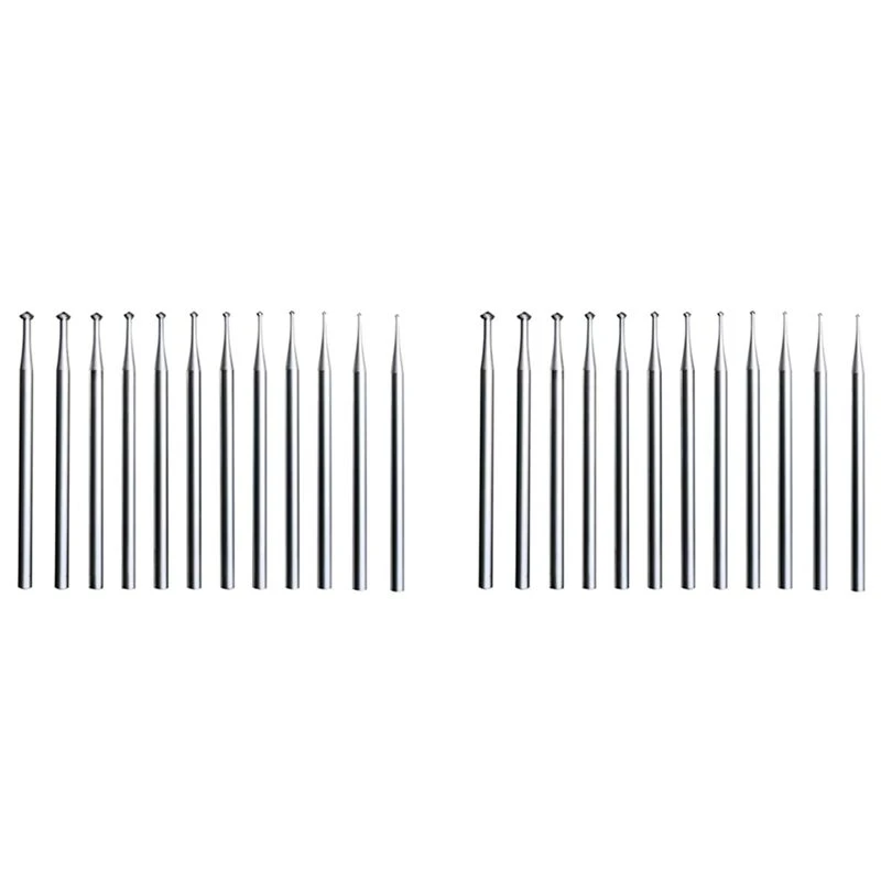 Eco-Friendly-24 Pcs 90º Hart Burr - 3/32Inch Shank 90 Degree Heart Burs Jewelry Engarving Bits Lapidary Burr Set