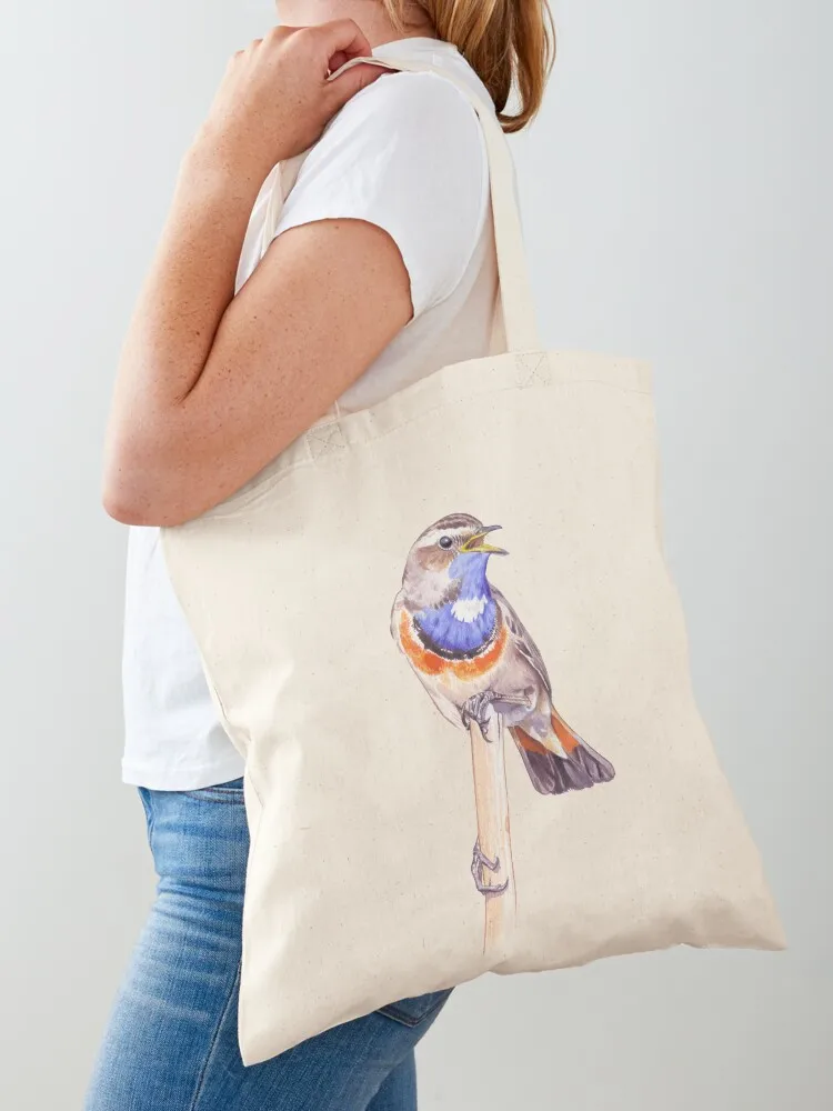 

Bluethroat Tote Bag Handbags women cute pouch bag bags luxury women Fabric bag