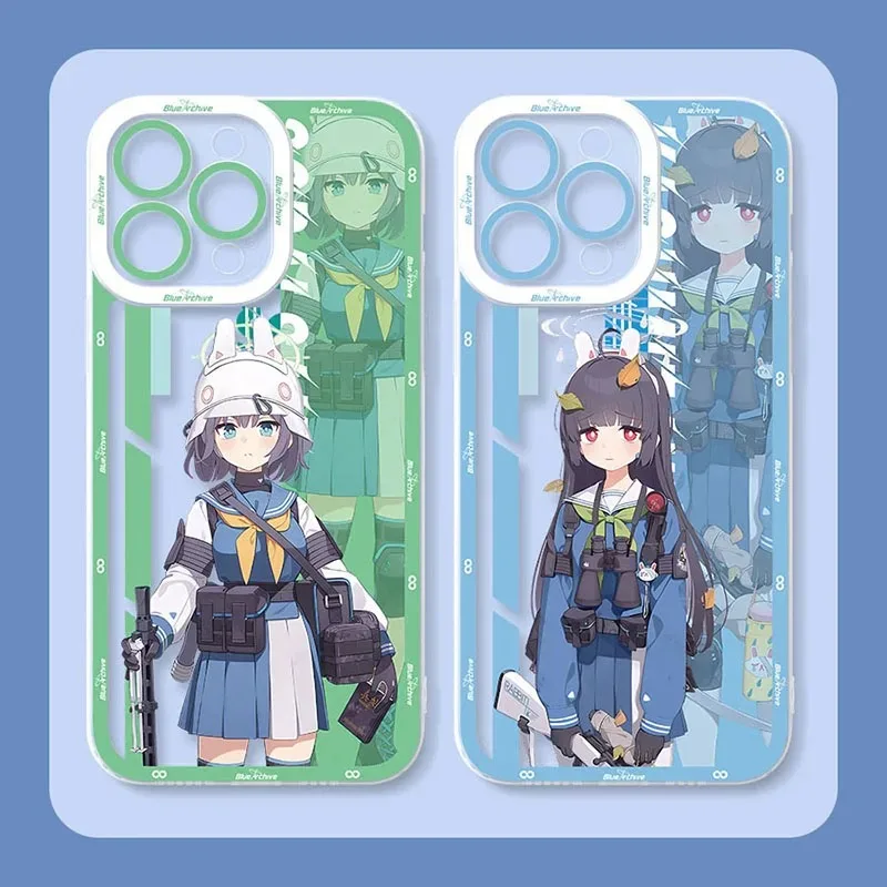 Custodia per archivio blu Anime di lusso per Samsung Galaxy S24 S23 S22 Ultra S21 S20 FE Note 20 10 Plus A15 A25 A35 A55 Silicone Funda