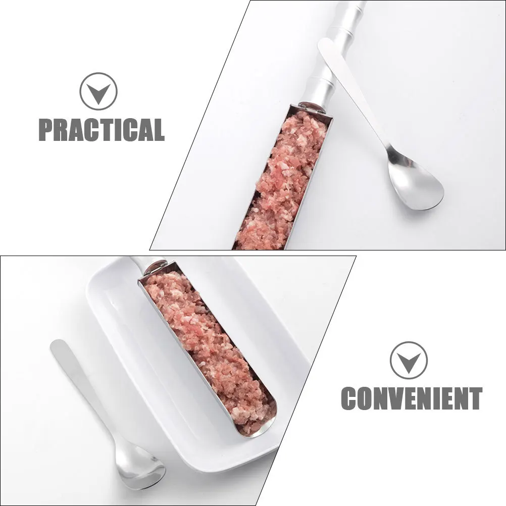 

1Set Stainless Steel Meatball Maker Rounded Edges Safe Kitchen Shrimp Ball Molding Tool Hot Pot Meat Ball Maker Mold