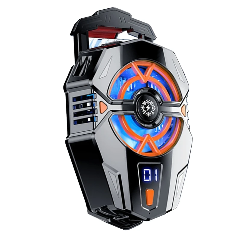 Smartphone-Kühlkörper mit Echtzeit-Temperaturanzeige für