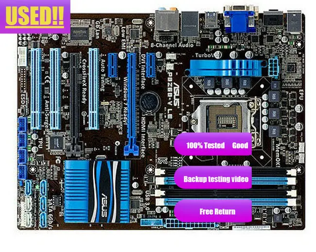 Asus P8Z68-V LE Motherboard For Intel Z68 Socket LGA 1155 For i3 i5 i7 DDR3 32G SATA3 USB3.0 ATX