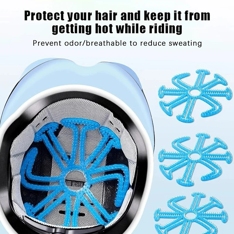 Esnek Kask Anti-deformasyon İç Silikon Ped Havalandırma Kask Astar Pedi Kask Dolgu Motosiklet bisiklet kaskı Aksesuarları