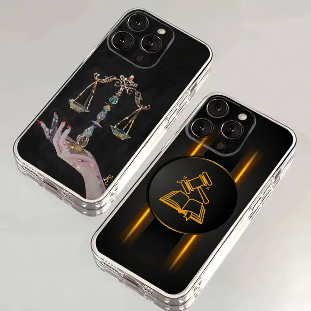 

Law Lawyer Judge Phone Case For iPhone 16,15,14,13,12,11,17 Pro,Max,Plus,X,XS,XR,SE,Mini Transparent Soft Cover