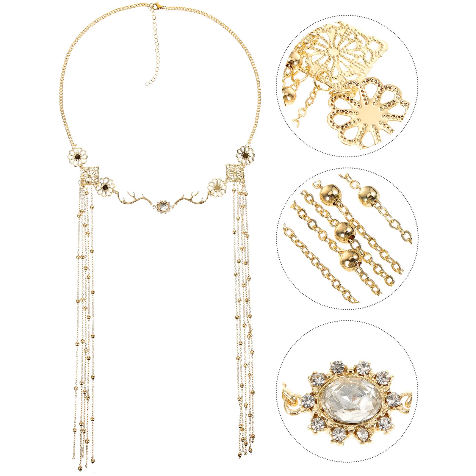 

Gold Tassel Head Chain Bohemia Headpiece Hair Jewelry for Women Bride Bridesmaid Wedding Birthday Party Accessories