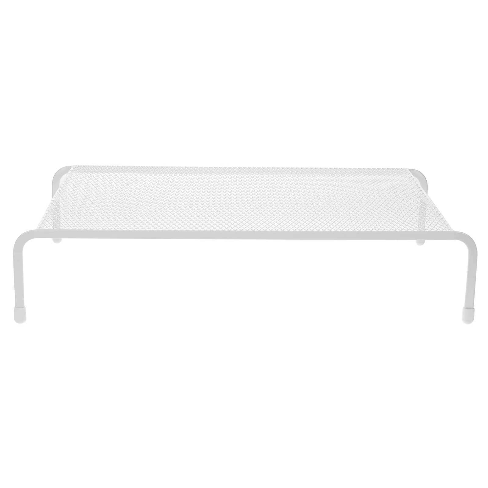 Computer Monitor Desktop Elevated Bracket Raised Base Storage Glass Riser Laptop for Shelf White Stand Heightening