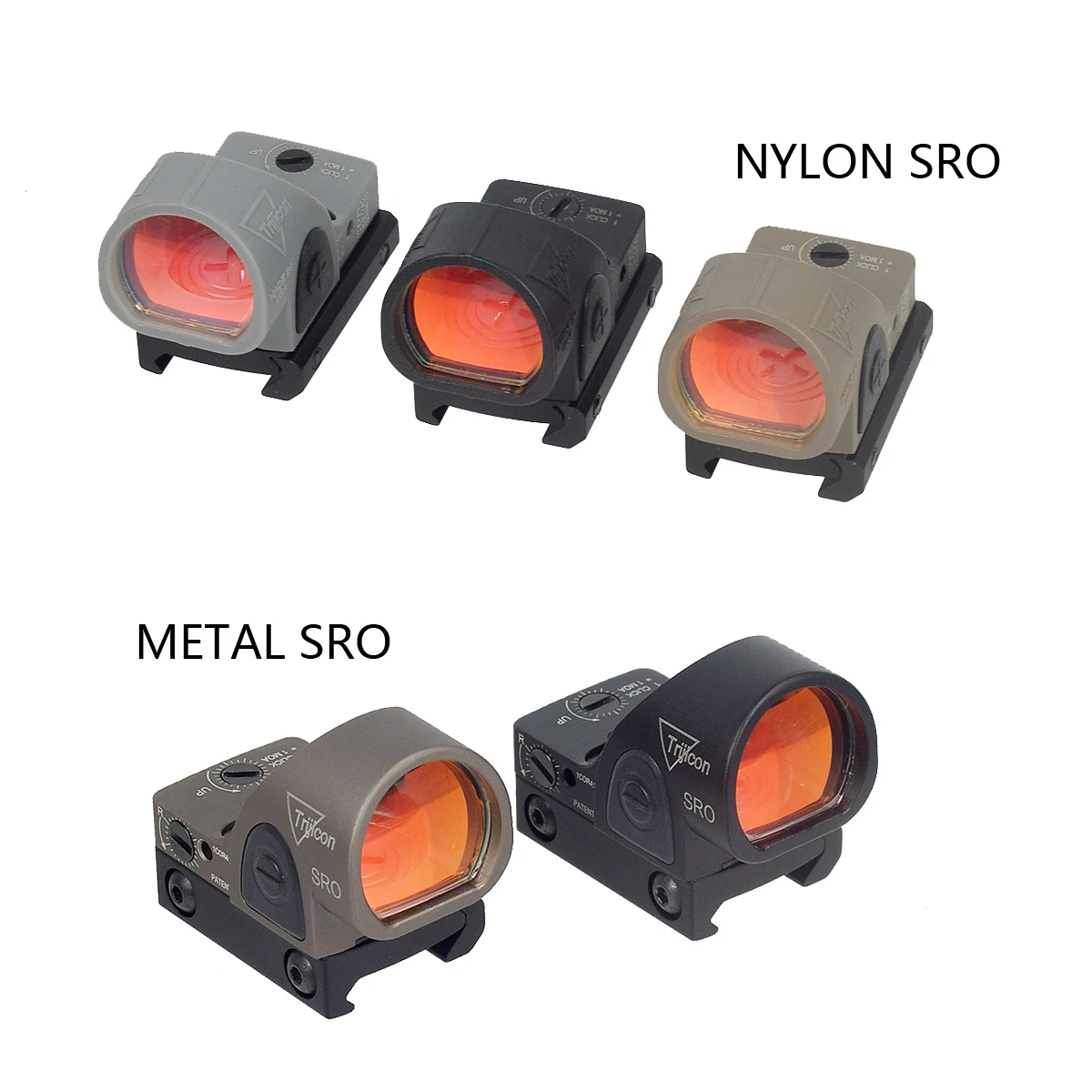 Trijicon Mini RMR SRO Red Dot Sight Pistol Mos Glock Collimator Rifle Reflex Sights Scope Airsoft Weapons Fit 20mm Rail Mount