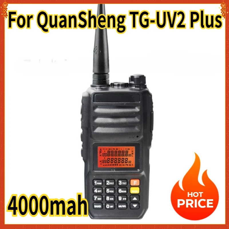 

Рация TG-UV2 Plus 10 Вт для QuanSheng TG-UV2 Plus, дальнего действия, 4000 мАч, двухдиапазонная (VHF/UHF), аналоговая, UV2Plus UV 82