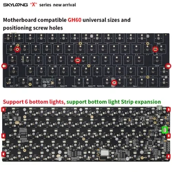 GK61X GK61XS RGB Hot Swap Programmable Wired Bluetooth Keyboard PCB
