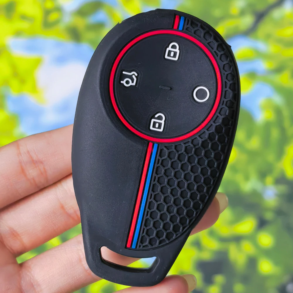 Precise Fit Silicone Remote Key Protector Honeycomb Texture For GAC AION S PLUS V Y LX GE3 GA3S New Energy Vehicle Key Cover