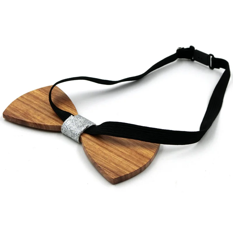 Papillon ultraleggero in legno di zebrato - Accessorio in legno ecologico fatto a mano per uomo e donna |   Regalo di nozze casual aziendale