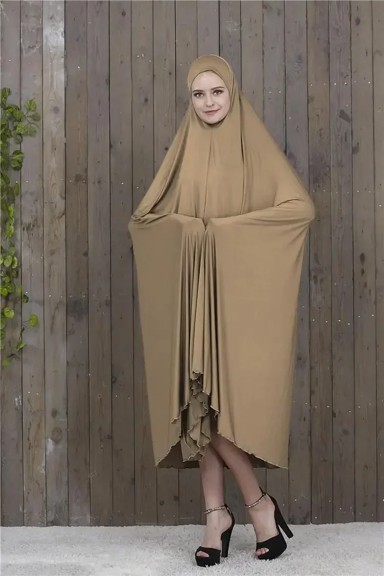 Muslimische Frauen Overhead Kleider Lange Hijab Abaya Khimar Kopftuch Gebet Kleidungsstück Kleid Arabisch Eid Ramadan Burka Robe Kaftan Kleidung