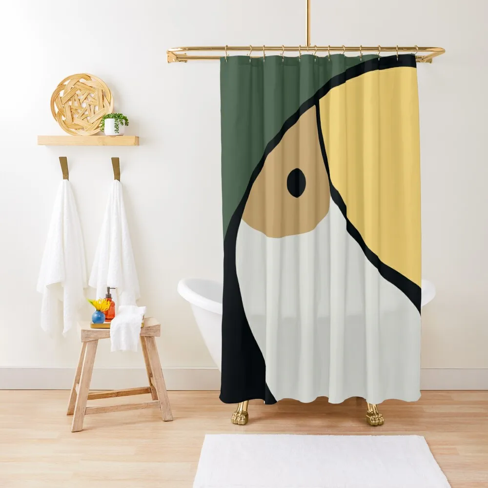 

Toucan Shower Curtain Waterproof Fabric Shower Bathroom For Shower Anime Set For Bathroom Curtain
