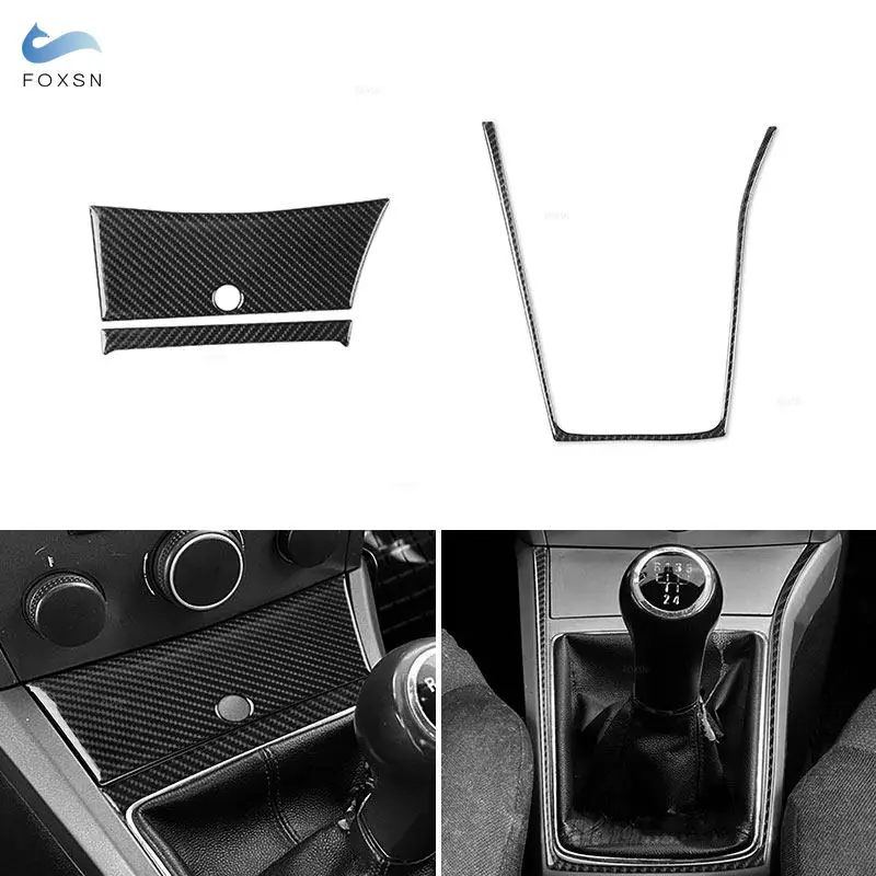 Car Central Gear Shift Panel Frame Trim Soft Carbon Fiber Decal For Opel Astra H MK5 2004 2005 2006 2007 2008 2009 2010 LHD RHD