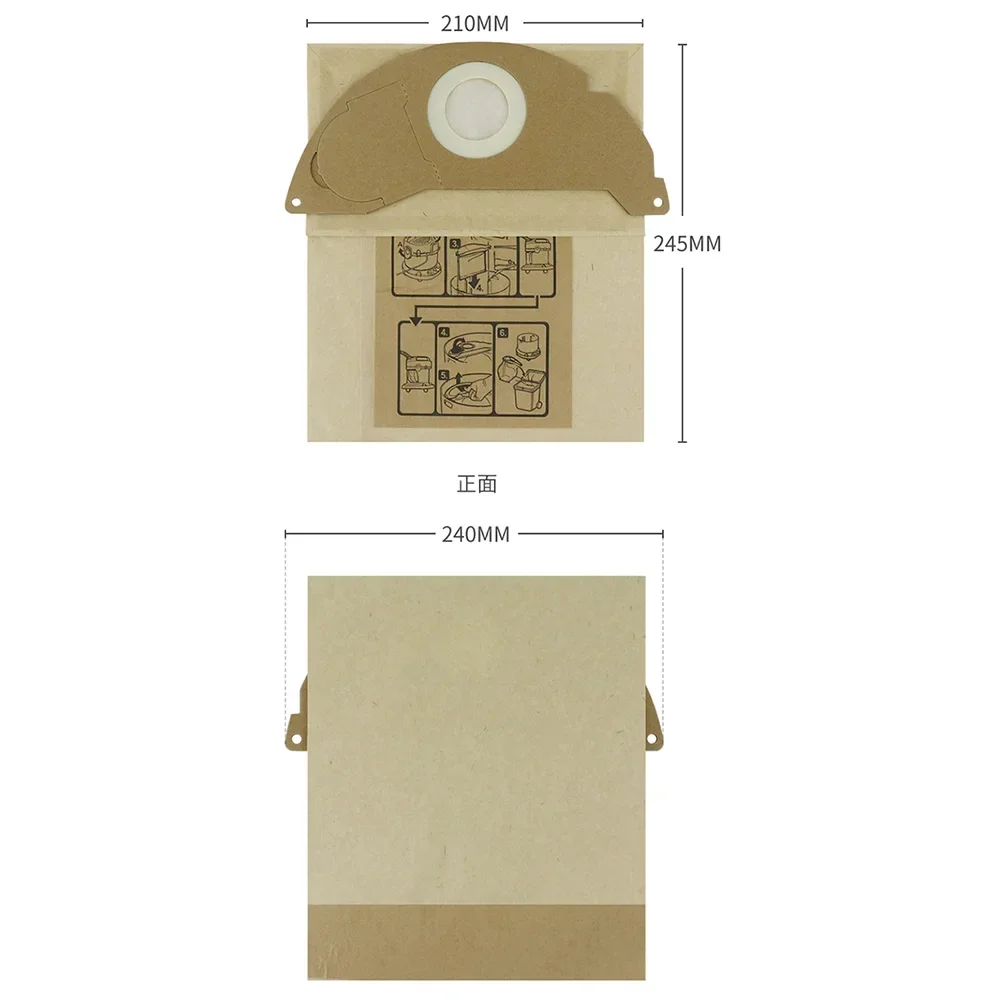 Für Deutschland Karcher Staubsauger Filter Staubbeutel MV2 Papierbeutel A2004 Müllbeutel Wd2 Zwei Hundert und Fünfzig A2000 2003 2004