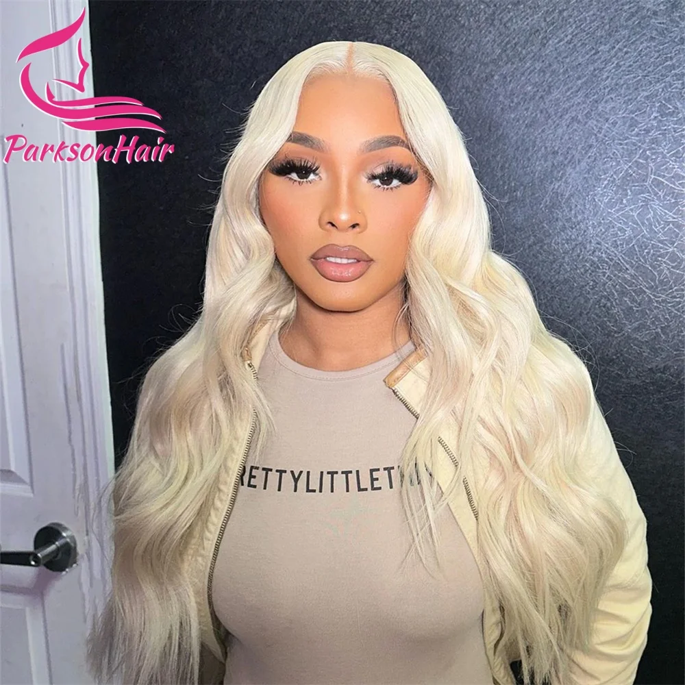 الجسم موجة 13X6 البلاتين الدانتيل الجبهة الباروكات 100% شعر الإنسان الرماد شقراء الملونة خصلات الشعر المستعار الإنسان # 60 باروكة بدانتيل أمامي للنساء 250%