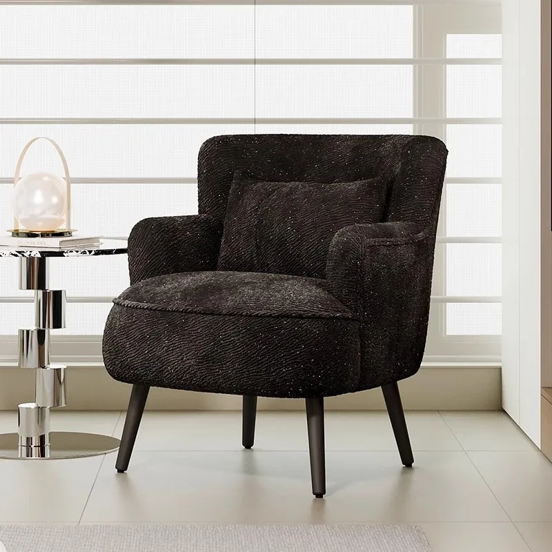 

Medieval single small apartment living room bedroom lazy sofa chair designer simple balcony leisure