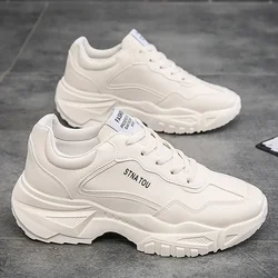 Dikke Sneakers Mode Mannen Schoenen Merk Witte Mannelijke Casual Schoenen Herfst Platform Gevulkaniseerde Schoenen Zapato Para Hombre 2024 Nieuwe Hot