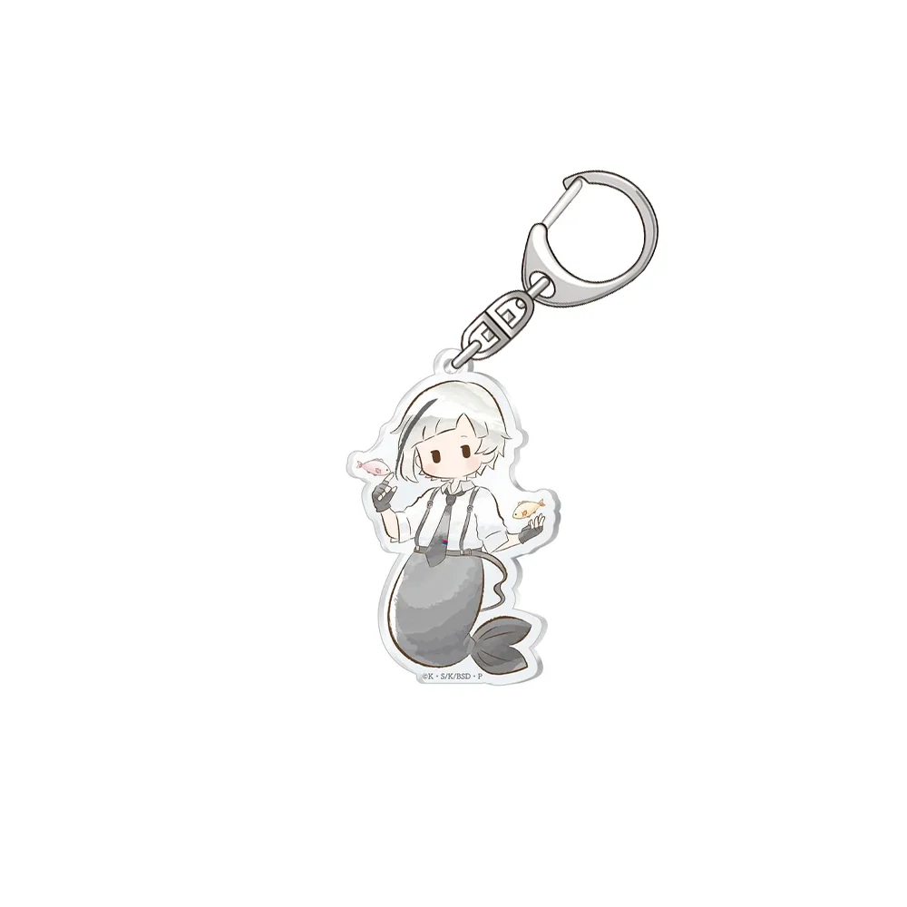 Bungo Stray Dogs Nakajima Atsushi dazai osamu Edogawa Rampo Ryunosuke Akutagawa Nakahara Chuuya HD Acrylic Keychain Bag pendant