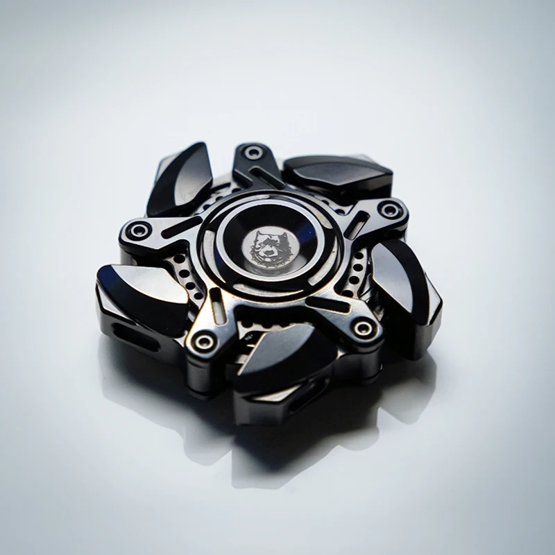 KTS الأصل Wuye Kaijia EDC الربط الميكانيكية المعدنية جيروسكوب ببصمة الإصبع الضغط لعبة سطح المكتب هدية