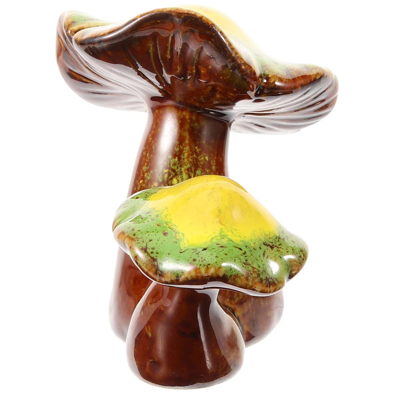 

Exquisite Craft Ceramic Mushrooms Decor Multi Functional Mushroom Ornament for Garden Home Desktop Decoration Mushroom Figurine