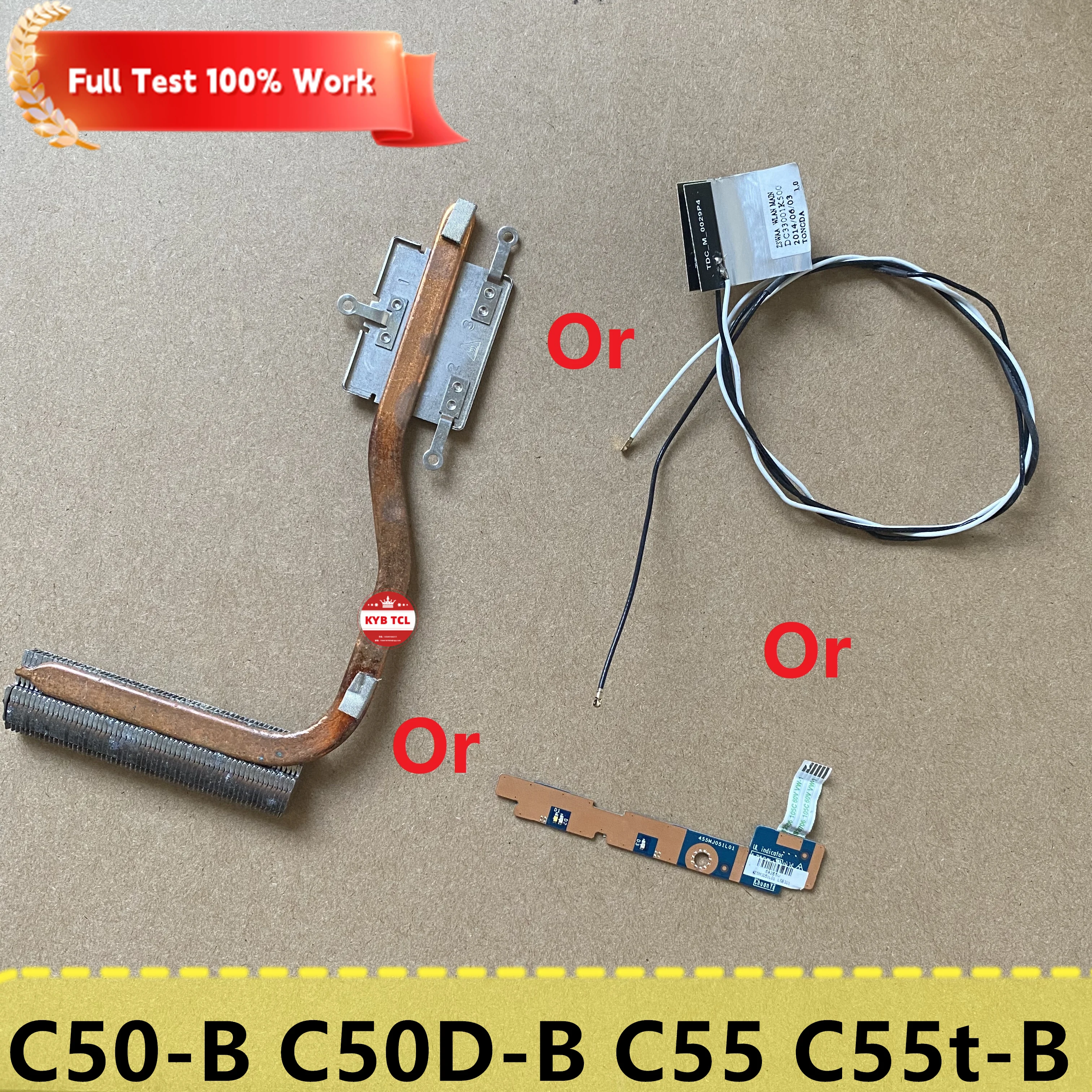 For Toshiba Satellite C50-B C50D-B C55 C55t-B LED Cable Washer Or CPU Cooler Heatsink Or Wireless WiFi Antenna Cable LS-B301P