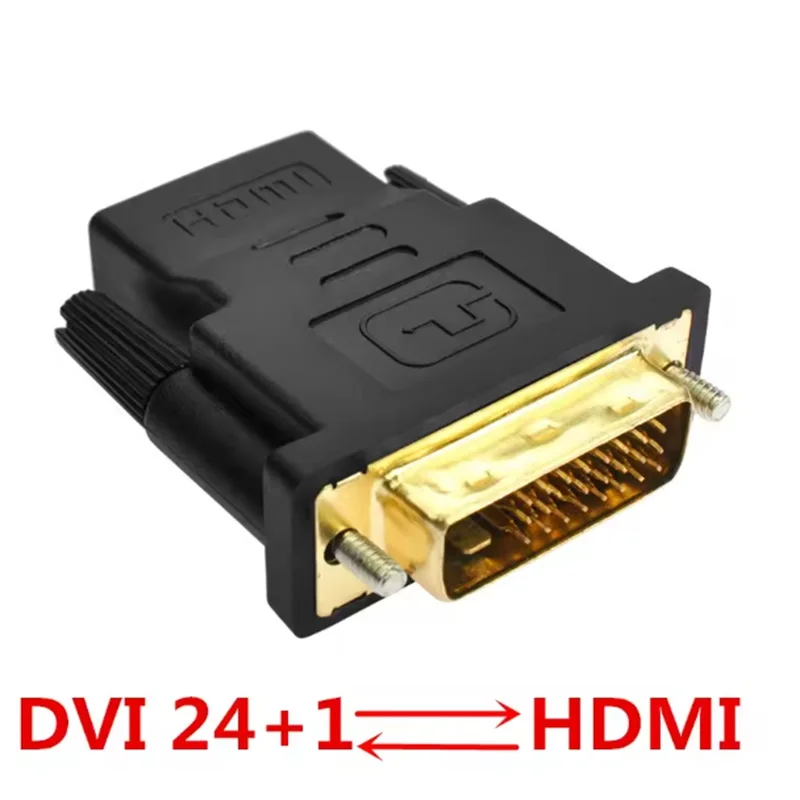 DVI naar HDMI Adapter Converter HDMI naar DVI Kabel Converter Koppeling HDMI DVI Man Vrouw Converter Voor HDTV Projector Monitoren