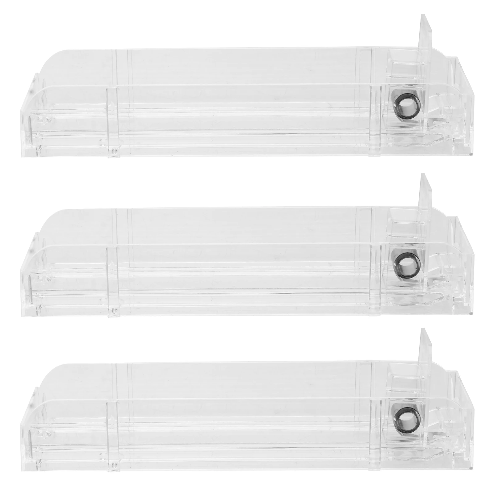 

3pcs Cigarette Display Rack Auto push Lightweight Durable Plastic Showcase Easy Install Tobacco Storage Home Accessories