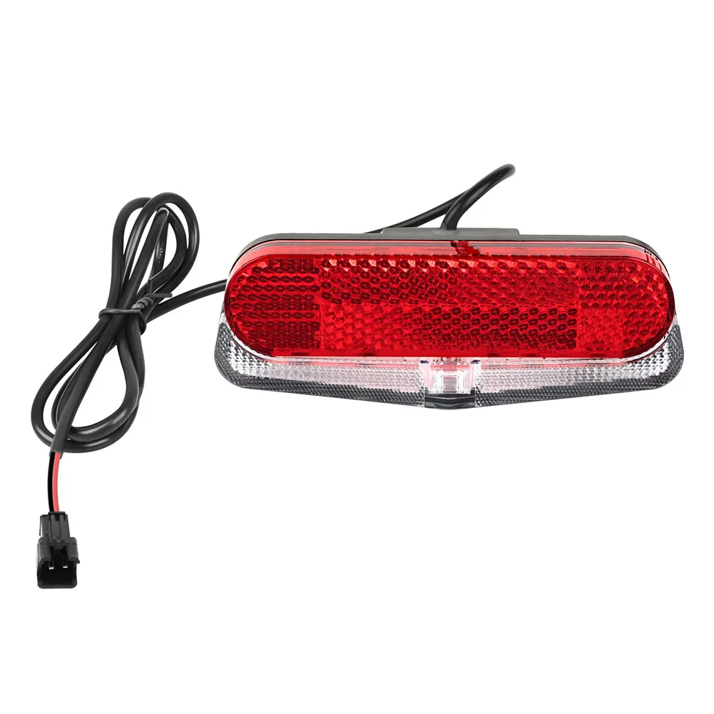 

36V 48V Ebike Tail Light Bicycle Light LED Rear Lamp Cable Length 97.5cm 36V Ebike Tail Light 2Pin SM Connector