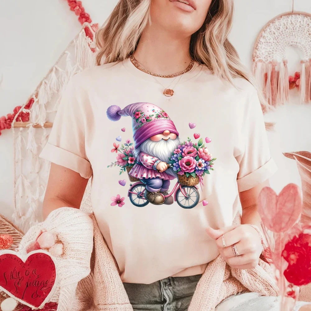 Розовый карлик на День святого Валентина, 6 предметов, удерживающий воздушный шар с узором «сделай сам», набор наклеек для прессования и печати